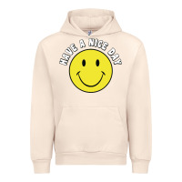Sandshell retro   have a nice day   smile happy face Urban Hoodie - artisFamous