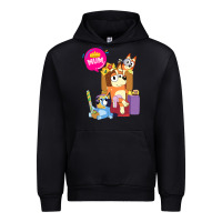Black bluey mom dad funny queen for family lover t shirt Urban Hoodie - artisFamous