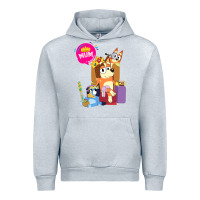 Heather Grey bluey mom dad funny queen for family lover t shirt Urban Hoodie - artisFamous