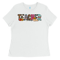 White teacher Ladies Tee - OliviaCreatesArt