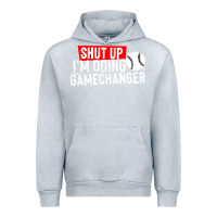 Heather Grey shut up i'm doing game changer baseball Urban Hoodie - artisFamous