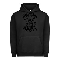 Pigment Black Skull I like It Heovy Halestorm Urban Hoodie - artisFamous