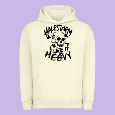 Skull I Like It Heovy Halestorm Urban Hoodie Designed By Artisfamous