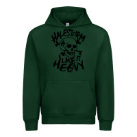 Forest Green Skull I like It Heovy Halestorm Urban Hoodie - artisFamous