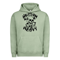 Pigment Oil Green Skull I like It Heovy Halestorm Urban Hoodie - artisFamous
