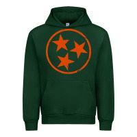 Forest Green tennessee flag vintage grunge distressed graphic Urban Hoodie - artisFamous