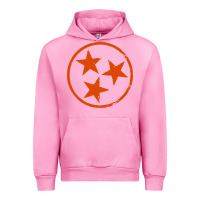 Fuchsia Pink tennessee flag vintage grunge distressed graphic Urban Hoodie - artisFamous