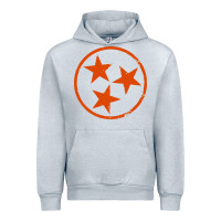 Heather Grey tennessee flag vintage grunge distressed graphic Urban Hoodie - artisFamous