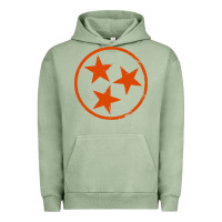 Pigment Oil Green tennessee flag vintage grunge distressed graphic Urban Hoodie - artisFamous