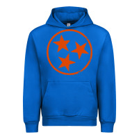 Cobalt tennessee flag vintage grunge distressed graphic Urban Hoodie - artisFamous