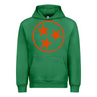 Emerald tennessee flag vintage grunge distressed graphic Urban Hoodie - artisFamous