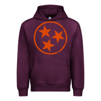 Mauve Wine tennessee flag vintage grunge distressed graphic Urban Hoodie - artisFamous