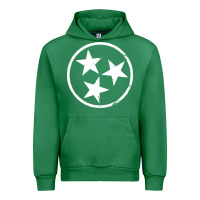 Emerald tennessee flag vintage grunge distressed graphic Urban Hoodie - artisFamous