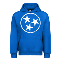 Cobalt tennessee flag vintage grunge distressed graphic Urban Hoodie - artisFamous