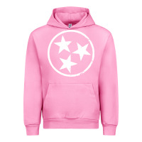 Fuchsia Pink tennessee flag vintage grunge distressed graphic Urban Hoodie - artisFamous