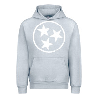 Heather Grey tennessee flag vintage grunge distressed graphic Urban Hoodie - artisFamous