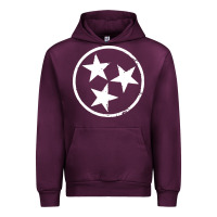 Mauve Wine tennessee flag vintage grunge distressed graphic Urban Hoodie - artisFamous