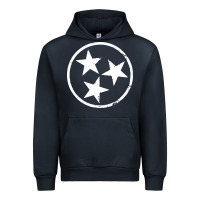 Navy tennessee flag vintage grunge distressed graphic Urban Hoodie - artisFamous
