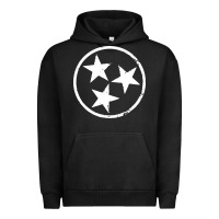 Pigment Black tennessee flag vintage grunge distressed graphic Urban Hoodie - artisFamous