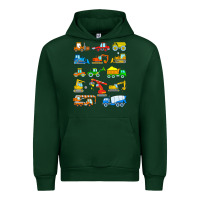 Forest Green construction excavator shirt for boys girls men and women t shirt Urban Hoodie - artisFamous