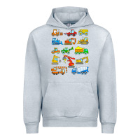 Heather Grey construction excavator shirt for boys girls men and women t shirt Urban Hoodie - artisFamous