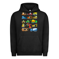 Pigment Black construction excavator shirt for boys girls men and women t shirt Urban Hoodie - artisFamous