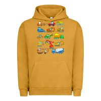 Pigment Peanut Butter construction excavator shirt for boys girls men and women t shirt Urban Hoodie - artisFamous
