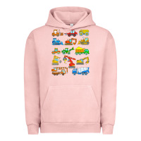 Pigment Salmon construction excavator shirt for boys girls men and women t shirt Urban Hoodie - artisFamous
