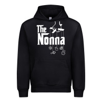 Black The Nonna! Italy Grandmother Baby Hang Toys Urban Hoodie - artisFamous