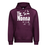 Mauve Wine The Nonna! Italy Grandmother Baby Hang Toys Urban Hoodie - artisFamous