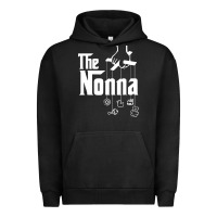 Pigment Black The Nonna! Italy Grandmother Baby Hang Toys Urban Hoodie - artisFamous