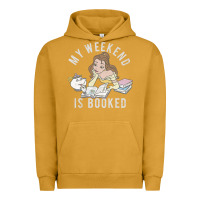 Pigment Peanut Butter beauty and the beast belle my weekend is booked t shirt Urban Hoodie - artisFamous