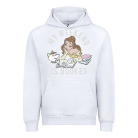 White beauty and the beast belle my weekend is booked t shirt Urban Hoodie - artisFamous
