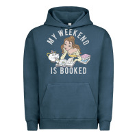 Pigment Midnight Navy beauty and the beast belle my weekend is booked t shirt Urban Hoodie - artisFamous