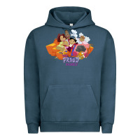 Pigment Midnight Navy the proud family characters t shirt Urban Hoodie - artisFamous