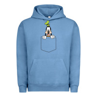Pigment Pebble Blue goofy pocket goofy pocket t shirt Urban Hoodie - artisFamous