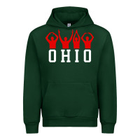 Forest Green vintage state of ohio home pride Urban Hoodie - artisFamous