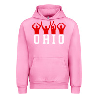 Fuchsia Pink vintage state of ohio home pride Urban Hoodie - artisFamous