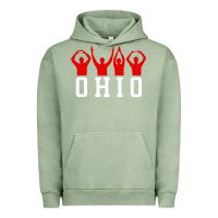Pigment Oil Green vintage state of ohio home pride Urban Hoodie - artisFamous