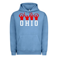 Pigment Pebble Blue vintage state of ohio home pride Urban Hoodie - artisFamous