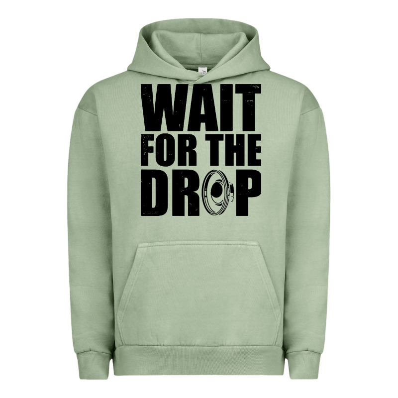Wait For The Drop I Dubstep Bass Subwoofer Dance Music Urban Hoodie by artisFamous | Teevron