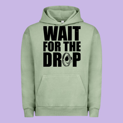 Wait For The Drop I Dubstep Bass Subwoofer Dance Music Urban Hoodie Designed By Artisfamous