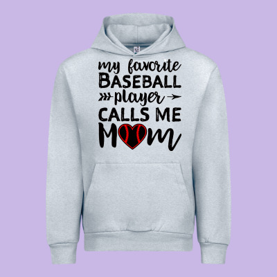 Womens My Favorite Baseball Player Calls Me Mom Urban Hoodie Designed By Artisfamous