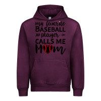 Mauve Wine womens my favorite baseball player calls me mom Urban Hoodie - artisFamous