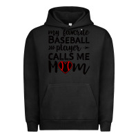 Pigment Black womens my favorite baseball player calls me mom Urban Hoodie - artisFamous