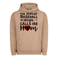 Pigment Burro womens my favorite baseball player calls me mom Urban Hoodie - artisFamous