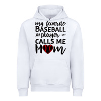 White womens my favorite baseball player calls me mom Urban Hoodie - artisFamous