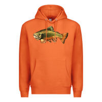 Carrot leaping brook trout Premium Hoodie - LillyAllenDesigns