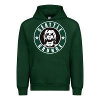 Forest Green seattle grunge Urban Hoodie - artisFamous