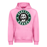 Fuchsia Pink seattle grunge Urban Hoodie - artisFamous